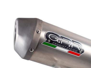 GPR pot echappement compatible avec  Gas Gas MC 450F 2024-2025, Pentacross FULL Titanium, Pot échappement racing, silencieux avec raccord spécifique et db killer amovible 