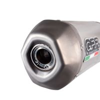 GPR pot echappement compatible avec  Honda Crf 450 RWE 2019-2019, Pentacross Full Titanium, Pot echappement racing, ligne complet, double silencieux avec db killers amovibles 