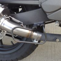 GPR pot echappement compatible avec  Kymco Quannon 125 2007-2016, Furore Poppy, Échappement légal, homologué,silencieux avec db killer amovible et tuyau de liaison spécifique 