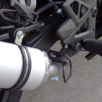 GPR pot echappement compatible avec  Kymco Quannon 125 2007-2016, Albus Ceramic, Échappement légal, homologué,silencieux avec db killer amovible et tuyau de liaison spécifique 