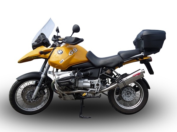 GPR pot echappement compatible avec  Bmw R 1150 Gs -Adventure 1999-2004, Trioval, Échappement légal, homologué,silencieux avec db killer amovible et tuyau de liaison spécifique 