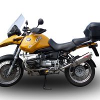 GPR pot echappement compatible avec  Bmw R 1150 Gs -Adventure 1999-2004, Trioval, Échappement légal, homologué,silencieux avec db killer amovible et tuyau de liaison spécifique 