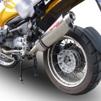 GPR pot echappement compatible avec  Bmw R 1150 Gs -Adventure 1999-2004, Trioval, Échappement légal, homologué,silencieux avec db killer amovible et tuyau de liaison spécifique 