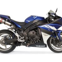 GPR pot echappement compatible avec  Yamaha Yzf 1000 R1  2009-2014, Gpe Ann. titanium, Paire de pot d'échappement homologuées, livrées avec db killer amovible et raccords spécifiques 