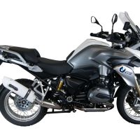 GPR pot echappement compatible avec  Bmw R 1200 Gs -Adventure 2014-2016, Albus Ceramic, Échappement légal, homologué,silencieux avec db killer amovible et tuyau de liaison spécifique 