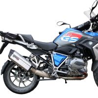 GPR pot echappement compatible avec  Bmw R 1200 Gs 2017-2018, Sonic Titanium, Échappement légal, homologué,silencieux avec db killer amovible et tuyau de liaison spécifique 