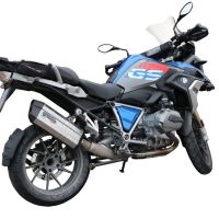 GPR pot echappement compatible avec  Bmw R 1200 Gs 2017-2018, Sonic Titanium, Échappement légal, homologué,silencieux avec db killer amovible et tuyau de liaison spécifique 