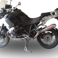 GPR pot echappement compatible avec  Bmw R 1200 Gs -Adventure 2004-2009, Powercone Evo, Échappement légal, homologué,silencieux avec db killer amovible et tuyau de liaison spécifique 