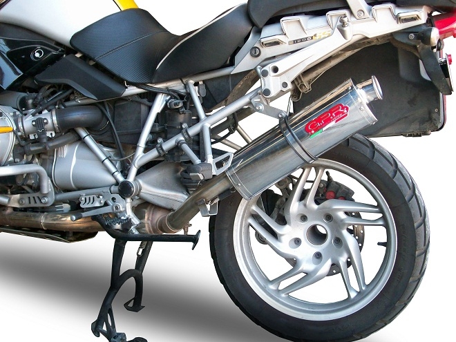 GPR pot echappement compatible avec  Bmw R 1200 Gs -Adventure 2004-2009, Trioval, Échappement légal, homologué,silencieux avec db killer amovible et tuyau de liaison spécifique 