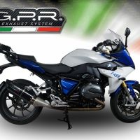 GPR pot echappement compatible avec  Bmw R 1200 Rs Lc 2017-2019, Furore Evo4 Nero, Échappement légal, homologué,silencieux avec db killer amovible et tuyau de liaison spécifique 