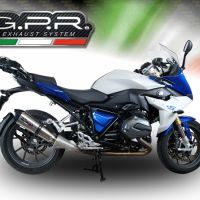 GPR pot echappement compatible avec  Bmw R 1200 Rs Lc 2015-2016, Gpe Ann. titanium, Échappement légal, homologué,silencieux avec db killer amovible et tuyau de liaison spécifique 