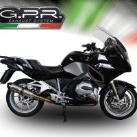 GPR pot echappement compatible avec  Bmw R 1200 Rt Lc  2014-2016, Gpe Ann. titanium, Échappement légal, homologué,silencieux avec db killer amovible et tuyau de liaison spécifique 