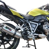 GPR pot echappement compatible avec  Bmw R 1250 R -Rs 2021-2024, Dual Inox, Échappement légal, homologué,silencieux avec db killer amovible et tuyau de liaison spécifique 