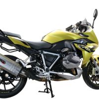 GPR pot echappement compatible avec  Bmw R 1250 R -Rs 2019-2020, Sonic Titanium, Échappement légal, homologué,silencieux avec db killer amovible et tuyau de liaison spécifique 