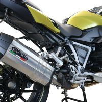 GPR pot echappement compatible avec  Bmw R 1250 R -Rs 2019-2020, Sonic Titanium, Échappement légal, homologué,silencieux avec db killer amovible et tuyau de liaison spécifique 