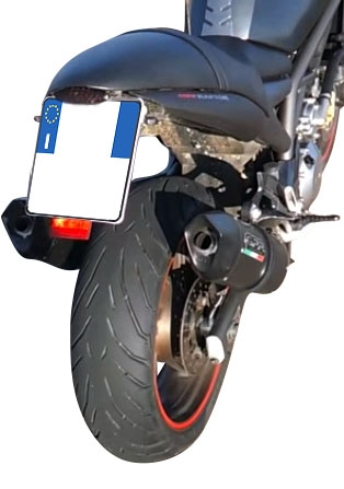 GPR pot echappement compatible avec  Cagiva V-Raptor 1000 2000-2002, Furore Nero, Paire de pot d'échappement homologuées, livrées avec db killer amovible et raccords spécifiques 