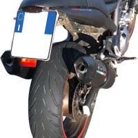 GPR pot echappement compatible avec  Cagiva V-Raptor 1000 2000-2002, Furore Nero, Paire de pot d'échappement homologuées, livrées avec db killer amovible et raccords spécifiques 