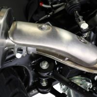 GPR pot echappement compatible avec  Royal Enfield Himalayan 410 Diam.36mm 2017-2020, Albus Evo4, Pot Échappement slip-on homologué, légal, avec db killer amovible, tuyau de liaison et catalyseur 