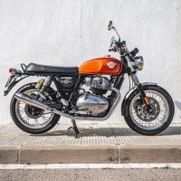 GPR pot echappement compatible avec  Royal Enfield Continental 650 2019-2020, Ultracone, Paire de pot d'échappement homologuées, livrées avec db killer amovible, catalyseurs et raccords spécifiques 