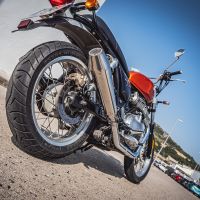 GPR pot echappement compatible avec  Royal Enfield Continental 650 2019-2020, Ultracone, Paire de pot d'échappement homologuées, livrées avec db killer amovible, catalyseurs et raccords spécifiques 