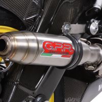 GPR pot echappement compatible avec  Bmw S 1000 Rr  2009-2011, Deeptone Inox, Échappement légal, homologué,silencieux avec db killer amovible et tuyau de liaison spécifique 