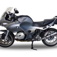 GPR pot echappement compatible avec  Bmw R 1200 St -Rt 2003-2008, Gpe Ann. titanium, Échappement légal, homologué,silencieux avec db killer amovible et tuyau de liaison spécifique 