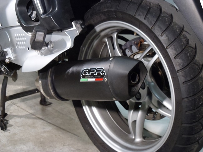 GPR pot echappement compatible avec  Bmw R 1150 Rt 2000-2006, Furore Nero, Échappement légal, homologué,silencieux avec db killer amovible et tuyau de liaison spécifique 