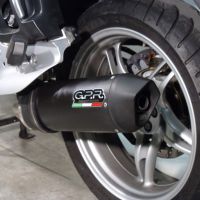 GPR pot echappement compatible avec  Bmw R 1150 Rt 2000-2006, Furore Nero, Échappement légal, homologué,silencieux avec db killer amovible et tuyau de liaison spécifique 