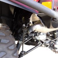 GPR pot echappement compatible avec  Polaris Sportsman Xp 850 - Xp 850 Forest 2010-2014, Power Bomb, Échappement légal, homologué,silencieux avec db killer amovible et tuyau de liaison spécifique 