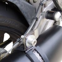 GPR pot echappement compatible avec  Aprilia Caponord 1200 2013-2016, Gpe Ann. titanium, Échappement légal, homologué,silencieux avec db killer amovible et tuyau de liaison spécifique 