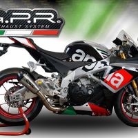 GPR pot echappement compatible avec  Aprilia Rsv4 1000 2015-2016, Gpe Ann. titanium, Pot échappement racing, avec les tuyaux de liaison, article sans homologation 