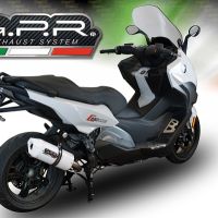 GPR pot echappement compatible avec  Bmw C 650 Sport 2016-2020, Albus Evo4, Échappement légal, homologué,silencieux avec db killer amovible et tuyau de liaison spécifique 