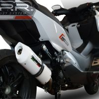 GPR pot echappement compatible avec  Bmw C 650 Sport 2016-2020, Albus Evo4, Échappement légal, homologué,silencieux avec db killer amovible et tuyau de liaison spécifique 