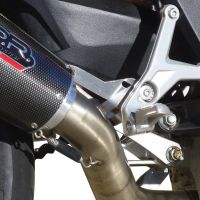 GPR pot echappement compatible avec  Mv Agusta Brutale 800 2012-2016, Powercone Evo, Pot Échappement slip-on homologué, légal, avec db killer amovible, tuyau de liaison et catalyseur 