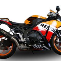 GPR pot echappement compatible avec  Honda Cbr 1000 Rr 2014-2016, Furore Poppy, Échappement légal, homologué,silencieux avec db killer amovible et tuyau de liaison spécifique 