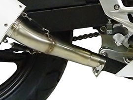 GPR pot echappement compatible avec  Honda Cbr 300 R 2014-2016, M3 Inox , Échappement légal, homologué,silencieux avec db killer amovible et tuyau de liaison spécifique 