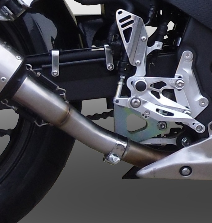 GPR pot echappement compatible avec  Honda Cbr 500 R 2012-2018, Powercone Evo, Échappement légal, homologué,silencieux avec db killer amovible et tuyau de liaison spécifique 