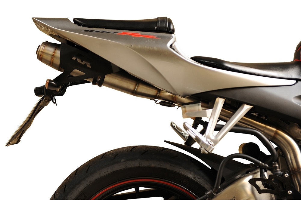 GPR pot echappement compatible avec  Honda Cbr 600 Rr  2005-2006, Deeptone Inox, Échappement légal, homologué,silencieux avec db killer amovible et tuyau de liaison spécifique 