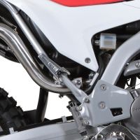 GPR pot echappement compatible avec  Honda Crf 300 L - Rally 2021-2024, Dual Inox, Pot Échappement slip-on homologué, légal, avec db killer amovible, tuyau de liaison et catalyseur 