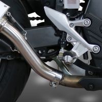 GPR pot echappement compatible avec  Honda Cb 500 F 2021-2024, GP Evo4 Black Titanium, Échappement légal, homologué,silencieux avec db killer amovible et tuyau de liaison spécifique 