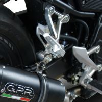 GPR pot echappement compatible avec  Honda Cb 500 X 2016-2018, Powercone Evo, Échappement légal, homologué,silencieux avec db killer amovible et tuyau de liaison spécifique 