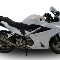 GPR pot echappement compatible avec  Honda Vfr 800 F 2014-2016, Powercone Evo, Échappement légal, homologué,silencieux avec db killer amovible et tuyau de liaison spécifique 