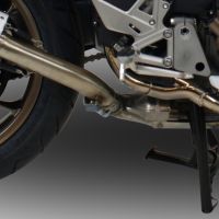 GPR pot echappement compatible avec  Honda Vfr 800 F 2014-2016, Powercone Evo, Échappement légal, homologué,silencieux avec db killer amovible et tuyau de liaison spécifique 