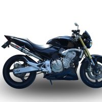 GPR pot echappement compatible avec  Honda Hornet Cb 600 F 2003-2006, Deeptone Inox, Échappement légal, homologué,silencieux avec catalyseur, db killer amovible et tuyau de liaison spécifique 