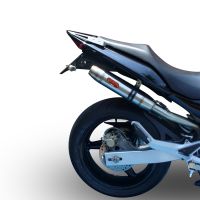 GPR pot echappement compatible avec  Honda Hornet Cb 600 F 2003-2006, Deeptone Inox, Échappement légal, homologué,silencieux avec catalyseur, db killer amovible et tuyau de liaison spécifique 