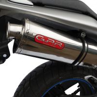 GPR pot echappement compatible avec  Honda Hornet Cb 600 F 2003-2006, Trioval, Échappement légal, homologué,silencieux avec catalyseur, db killer amovible et tuyau de liaison spécifique 