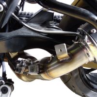 GPR pot echappement compatible avec  Husqvarna Nuda 900 - Nuda 900 R 2012-2013, Albus Ceramic, Échappement légal, homologué,silencieux avec db killer amovible et tuyau de liaison spécifique 