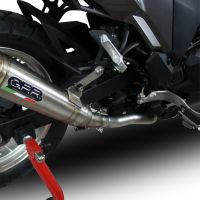 GPR pot echappement compatible avec  Kawasaki Versys-X 300 2022-2023, Powercone Evo, Échappement légal, homologué,silencieux avec catalyseur, db killer amovible et tuyau de liaison spécifique 