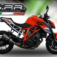 GPR pot echappement compatible avec  Ktm Super Duke 1290 R  2014-2016, M3 Inox , Échappement légal, homologué,silencieux avec db killer amovible et tuyau de liaison spécifique 