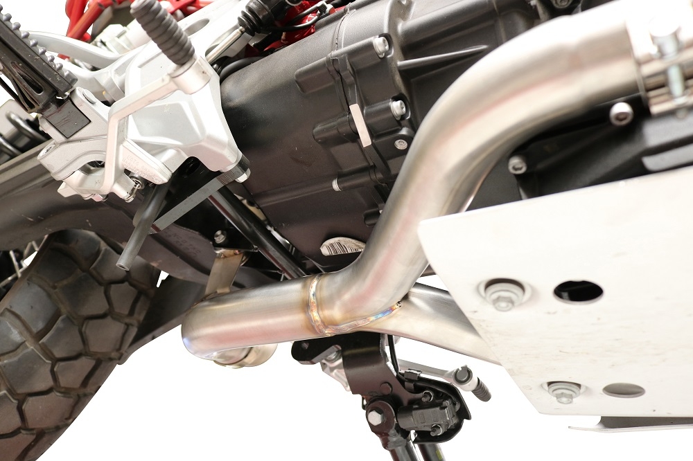 GPR pot echappement compatible avec  Moto Guzzi V85 TT 2019-2020, Decatalizzatore, Suppresseur de cataliseu, décatalyseurr, article sans homologation 